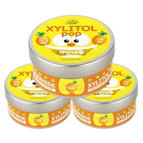 수제 장인 자일리톨 팝 캔디 사탕, 70g, 3개