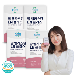 닥터오케이 말 엘라스틴 600mg 저분자 어린 콜라겐 펩타이드 10 800mg 이너뷰티, 4박스, 60정