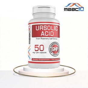 맥텐 우르솔산 우르솔릭산 50mg 100캡슐 Usolic Acid, 100정, 1개