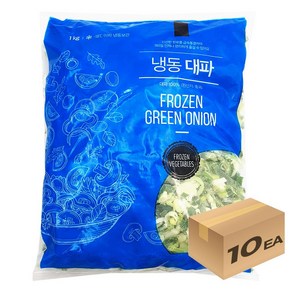 1박스) 냉동야채 대파 슬라이스 1kg x 10개입