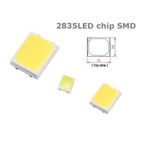 2835LED 각컬러 (커팅 100개) / 1칩LED 칩엘이디 ChipLED SMDLED 고휘도칩LED 2835 3528칩LED, 화이트 주광색4000K