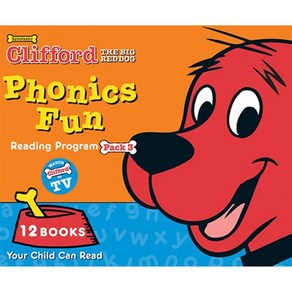 Cliffod Phonics Fun Pack #3 : 12 Books Box Set (StoyPlus QR), Scholastic