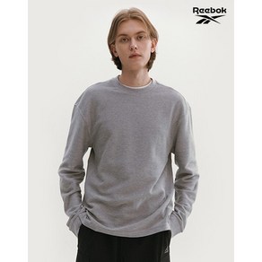 리복 Reebok 남여공용 트레이닝 코튼 트윌 프렌치 맨투맨 그레이 TE Twill 크루 RETS1F332G2