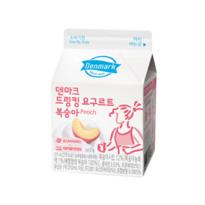 덴마크 드링킹요구르트 복숭아 275mL 냉장무배, 30개