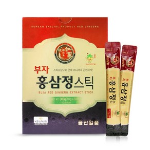 부자홍삼정스틱 300g(10gx30포)부자인삼 진세노사이드