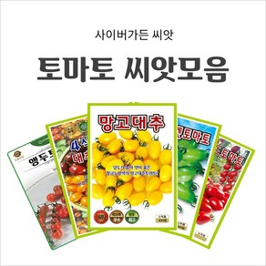 토마토 씨앗모음, 1. 대추토마토 4색 혼합  10립, 1개