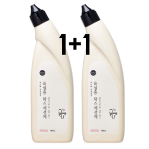 1+1 크러쉬 욕실 청소세제 락스 다목적 클리너, 2개, 750ml