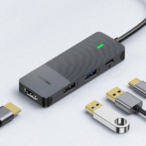 코드웨이 USB C타입 노트북 멀티허브, 4포트, 1개