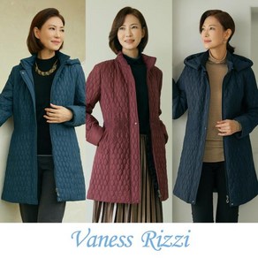 바네사리찌(VanessRizzi) [바네사리찌] 다이아 자수퀼팅 퍼 패딩