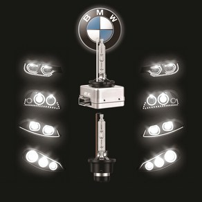 BMW 320d 전조등 HID D1S 자동차 헤드램프 2개 3시리즈, HID 4300K D1S-(황색)2개