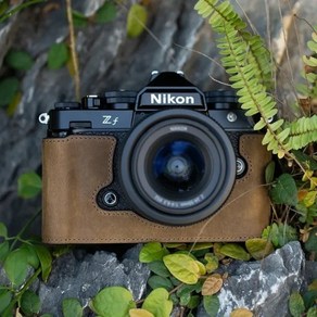 NIKON 카메라 케이스 니콘 ZF ZFC 가죽 소가죽 스트랩, ZF 라이트 브라운, 1개