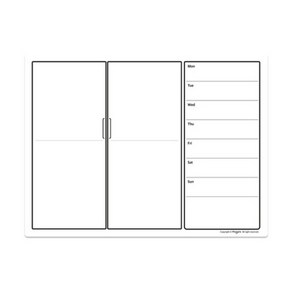 마그보드 푸드플래너 고무자석 화이트보드