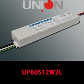 IKEL [UNION]유니온 국내산 방수 SMPS 60W 12V 24V WATERPROOF CONVERTER 컨버터 UP60S12W2L UP60S24W2(V1), 60W12V UP60S12W2L, 1개