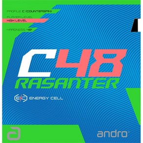 [안드로] 라잔터 C48 탁구러버, 검정MAX, 1개