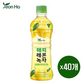연호음료 해피 레몬녹차 350ml x 40페트, 40개