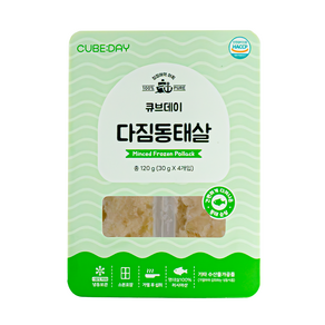 큐브데이 다짐생선 동태살 순살 큐브, 1개, 120g