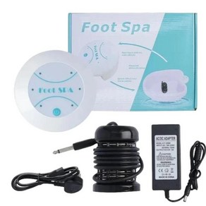 해독 이온 기계 발 해독 정화 Footspa 미니 발 목욕 이온 해독기 긴장 다리 마사지 월풀 어레이 아쿠아 건강 도구, 1) With out Basin  EU 플러그, 1개, 1.발 디톡스 머신