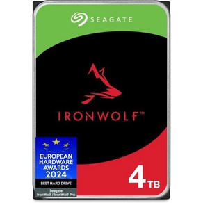 Seagate RAID 네트워크 연결 스토리지 구조 서비스를 위한 IonWolf 4TB NAS 내장 하드 드라이브 CMR 3.5인치 SATA 6Gb/s 5400RPM 64MB, HDD(Entepise)_4TB, 1개