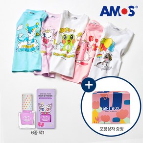 [선물포장]어린이 안심 선쿠션+휴리와 친구들 어린이 티셔츠 5종