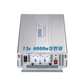 DARDA 차량용 순수 정현파 인버터 DK1240A 배터리 DC 12V 4000W 4kw 다르다 피앤케이하이테크 국산정품 자동차용 4k 안전인증, 1개