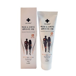 차스킨 백년초&오메가3 글루코사민 크림150ml/관절/뭉친 근육 풀어짐/스포츠 마사지크림, 150ml, 1개