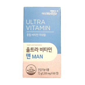 대상웰라이프 울트라비타민 맨 1000mg 60정, 1개