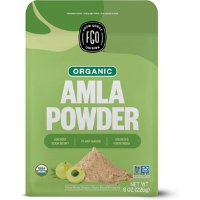 FGO Amla Powde Amalaki 미국 암라 가루 파우더 음료 미용 헤어, 226g, 1개