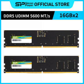 실리콘파워 Silicon Powe DDR5-5600 CL46 PC5-44800 데스크탑 메모리 램, 16GB, 2개