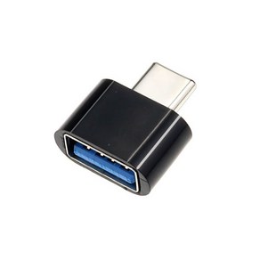 USB-A 3.0 to Type-C 3.1 F/M OTG 변환젠더 T-C2OTGB[블랙], 본상품선택, 1개, 20mm