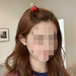 귀여운 체리 사과머리 앞머리 미니 집게핀x3개 포인트 10대