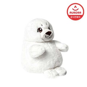 오로라월드 에코네이션 바다표범 봉제인형 애착 동물 친환경, 1개, 화이트, 26cm