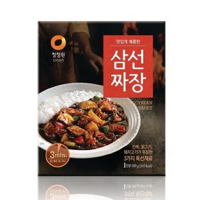 청정원 매콤한 삼선 짜장, 180g, 20개