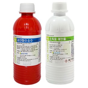 소독용 에탄올 과산화수소 250ml 1개, 케어 과산화수소250ml 1개