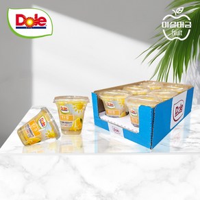 [이슬머금]Dole 돌 망고컵 후룻컵 컵과일 컵망고 망고통조림 망고, 6개, 198g