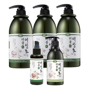 더블모 어성초샴푸 5종 세트 1000ml x 3 + 미스트 모발팩 샴푸300ml 중 2개 한방 두피 대용량, 더블모 어성초 샴푸 1000ml x 3개, [ED2]모발팩 300ml+미스트 150ml