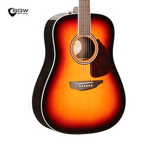 [삼익어쿠스틱기타] SAMICK Guita SGW Top/Back Solid S-500D (S500D) 3TS, 1개