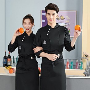 조리복 위생복 방수 7부 제과제빵 주방 시험복 쉐프복 상의 앞치마 남녀공용 Cook's clothes