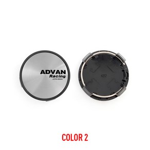 4개 몫 62MM ADVAN 레이싱 휠 센터 캡 허브 세련된 하드 먼지 커버 자동차 액세서리, COLOR 2