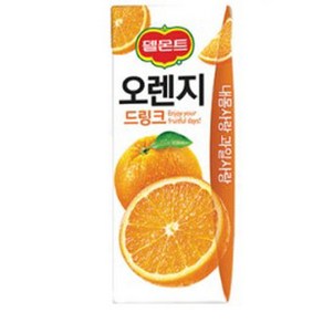 델몬트 드링크팩 오렌지, 190ml, 48개