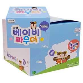 삼현제약 무석면 베이비파우더 100g (1BOX), 8개