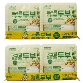 노브랜드우리 땅에서 자란 국산콩두부300g 냉장, 1200g, 600g, 2개