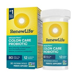 리뉴 라이프 콜론 케어 성인 프로바이오틱스 800억 CFU 30베지캡슐 Renew Life Pobiotics, 1개, 30정