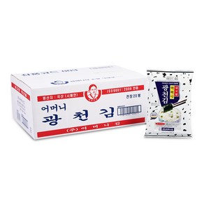 [광천어머니김 본사 발송] 전장김, 30g, 20개