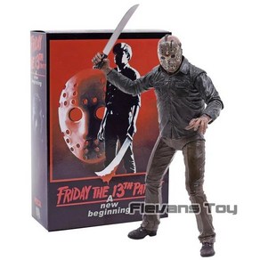 NECA-파트 VII A 뉴 블러드 제이슨 PVC 액션 피규어 소장용 모델 장난감, 2009 Jason box, 1개