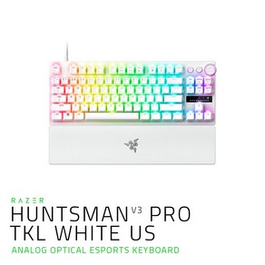 레이저코리아 Raze Huntsman V3 Po TKL White US 헌츠맨 V3 프로 텐키리스 화이트 키보드 (영문) 유선 게이밍키보드