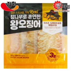 정화식품 참나무로 훈연한 왕오징어 180g, 1개