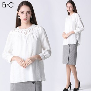 이엔씨 ENC 레이스블라우스 ENBA92364W NC