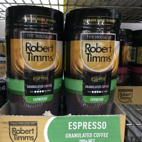 로버트 팀스 프리미엄 에스프레소 커피 Robet Timms Pemium Espesso Coffee, 1개, 200g, 2개, 1개입