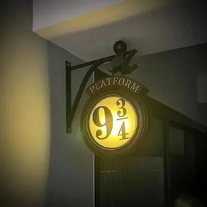 램프어셈블리 포터 9 34 피규어 조명 LED 매직 월 램프 호그와트 3D 해리 룸 생일 선물, [02] 램프어셈블리 Remote