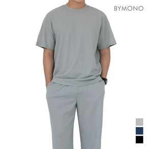 M~6XL 바이모노 쿨터치 와플 반팔티 남자 빅사이즈 여름 반팔 남성 구김없는 면 티셔츠 베이직 그레이 네이비 블랙 M L XL 2XL 3XL 4XL 5XL 6XL